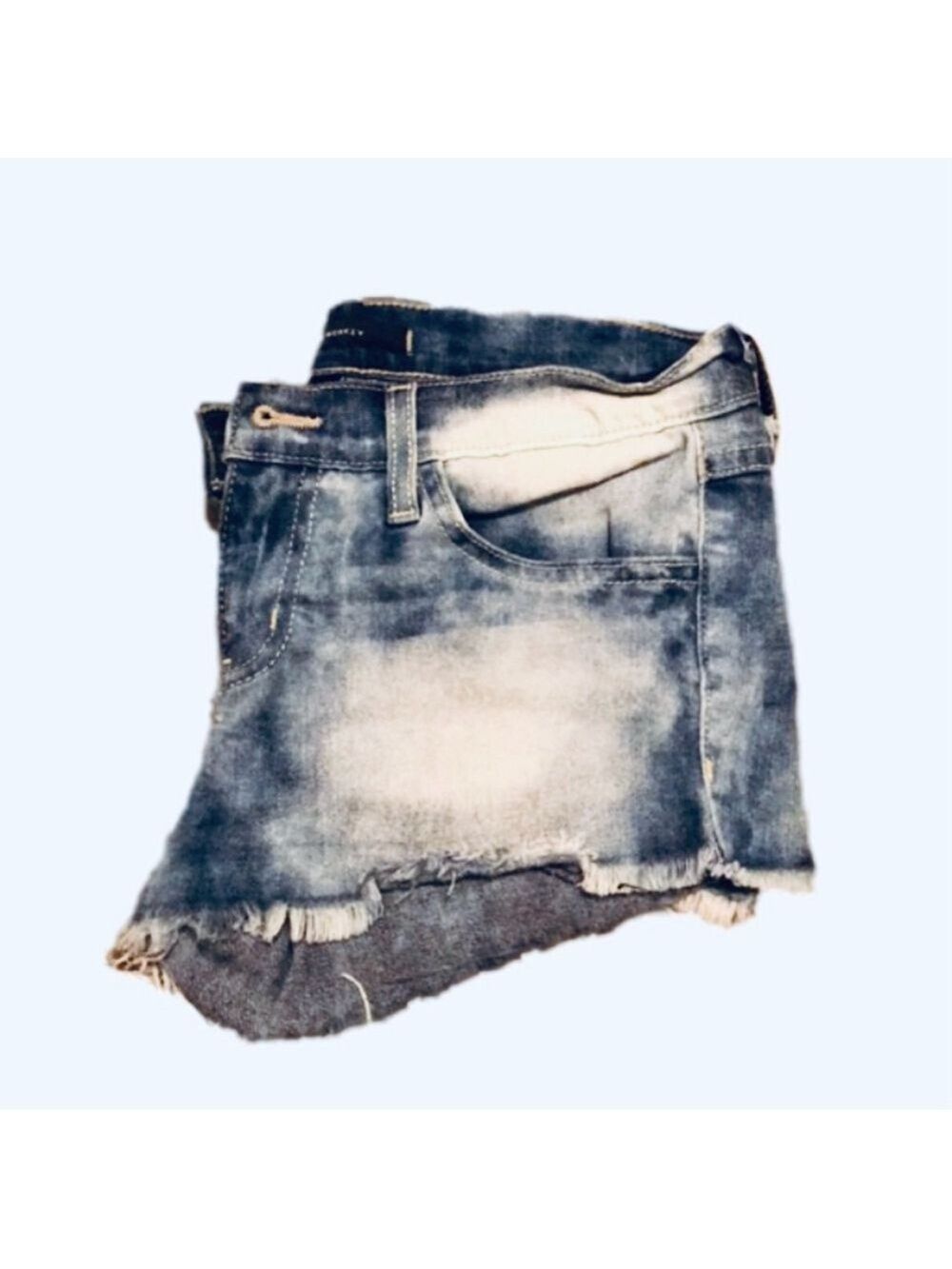 Flying Monkey Low Rise Denim Micro Shorts Size 25 - Picture 2 of 6